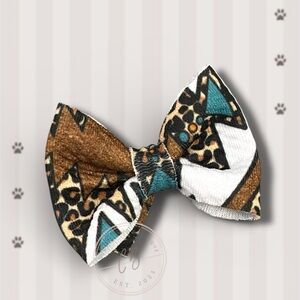 Aztec Print Doggie Bow